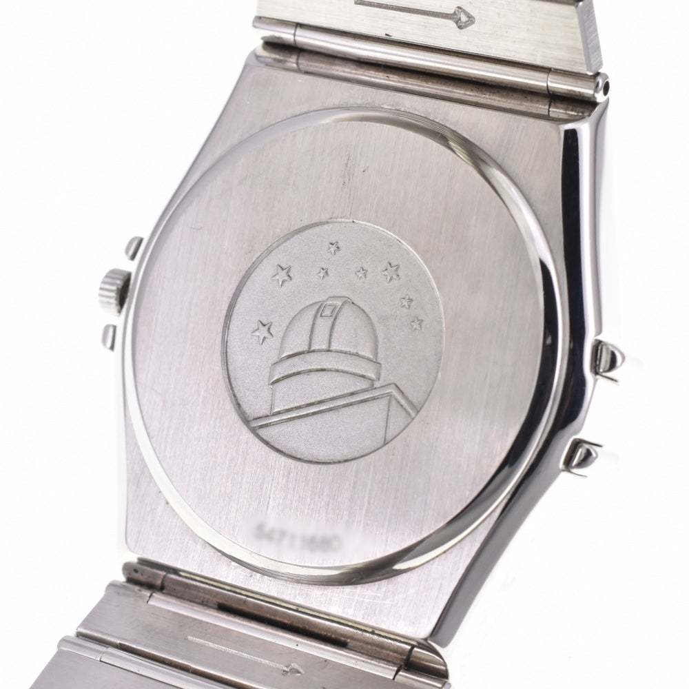 OMEGA Constellation date flat bezel black Dial Quartz Men's
 Watch N#142971