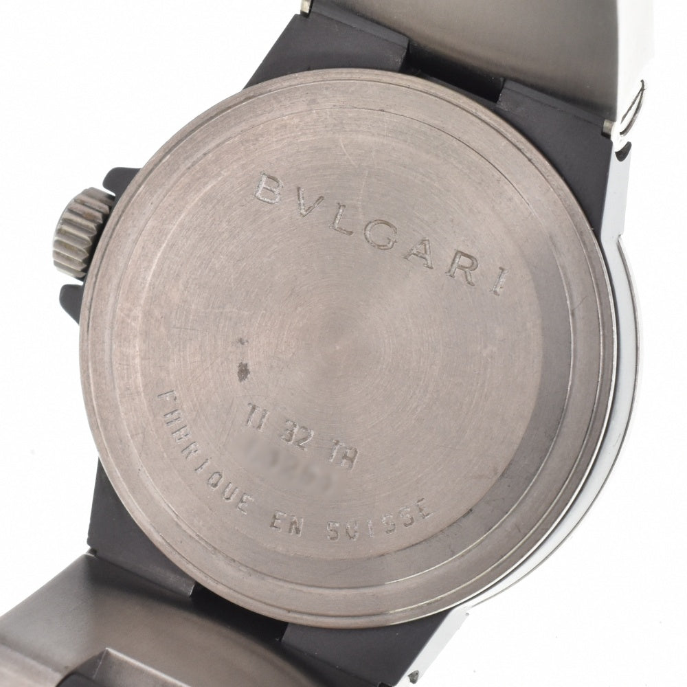 BVLGARI Diagono Titanium TI32TA Date Black/brown (carbon) Dial Quartz Unisex
 Watch L#142973