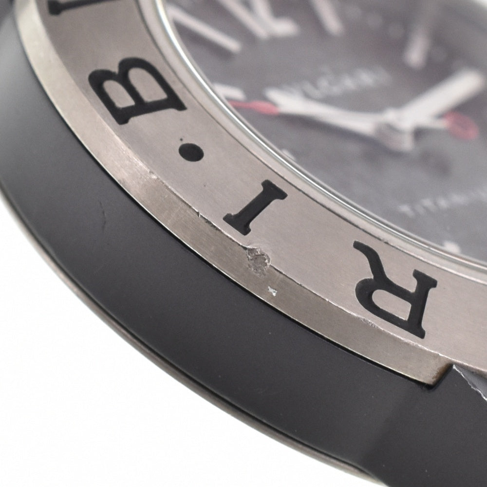 BVLGARI Diagono Titanium TI32TA Date Black/brown (carbon) Dial Quartz Unisex
 Watch L#142973