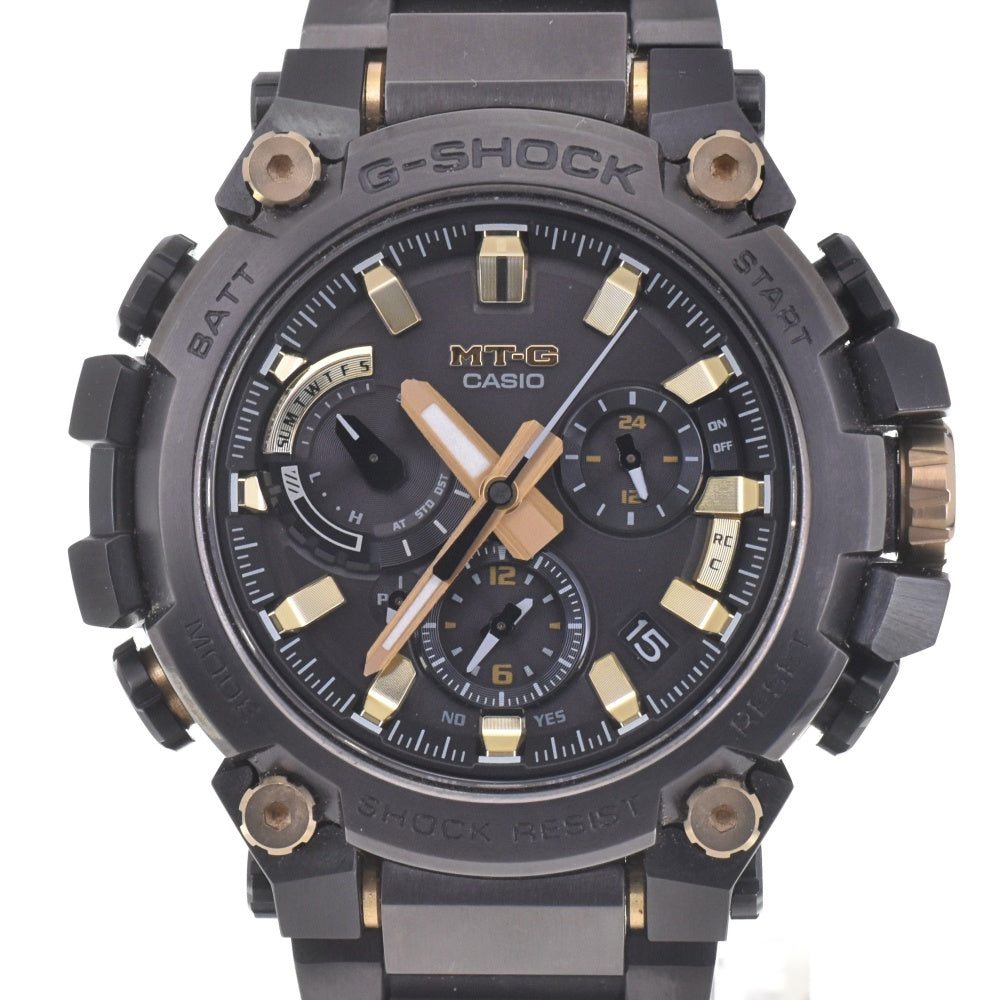with paper CASIO G-SHOCK MTG-B3000 Series MTG-B3000BDE-1AJR black Dial Radio Sync Solar Men's
 Watch M#142978