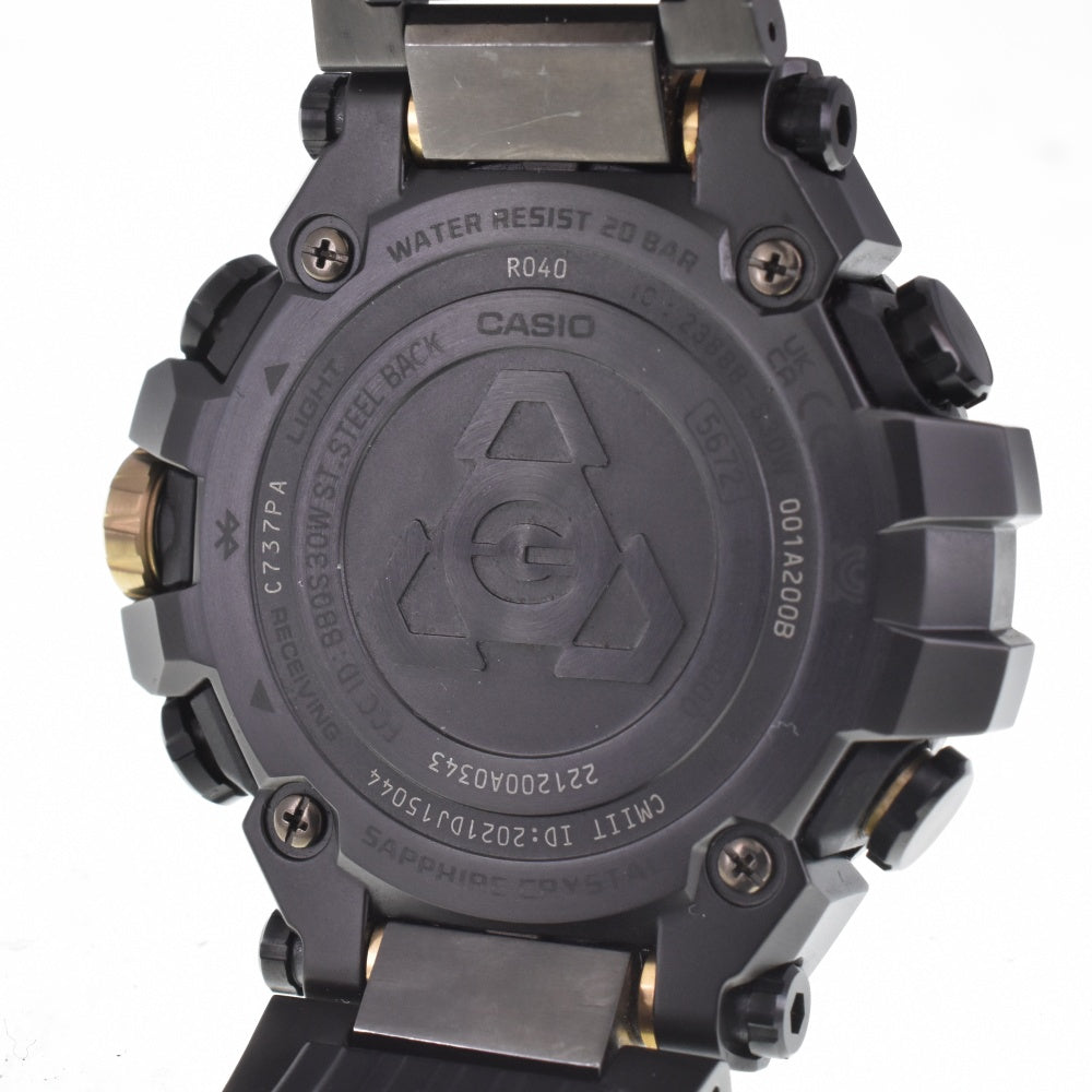 with paper CASIO G-SHOCK MTG-B3000 Series MTG-B3000BDE-1AJR black Dial Radio Sync Solar Men's
 Watch M#142978