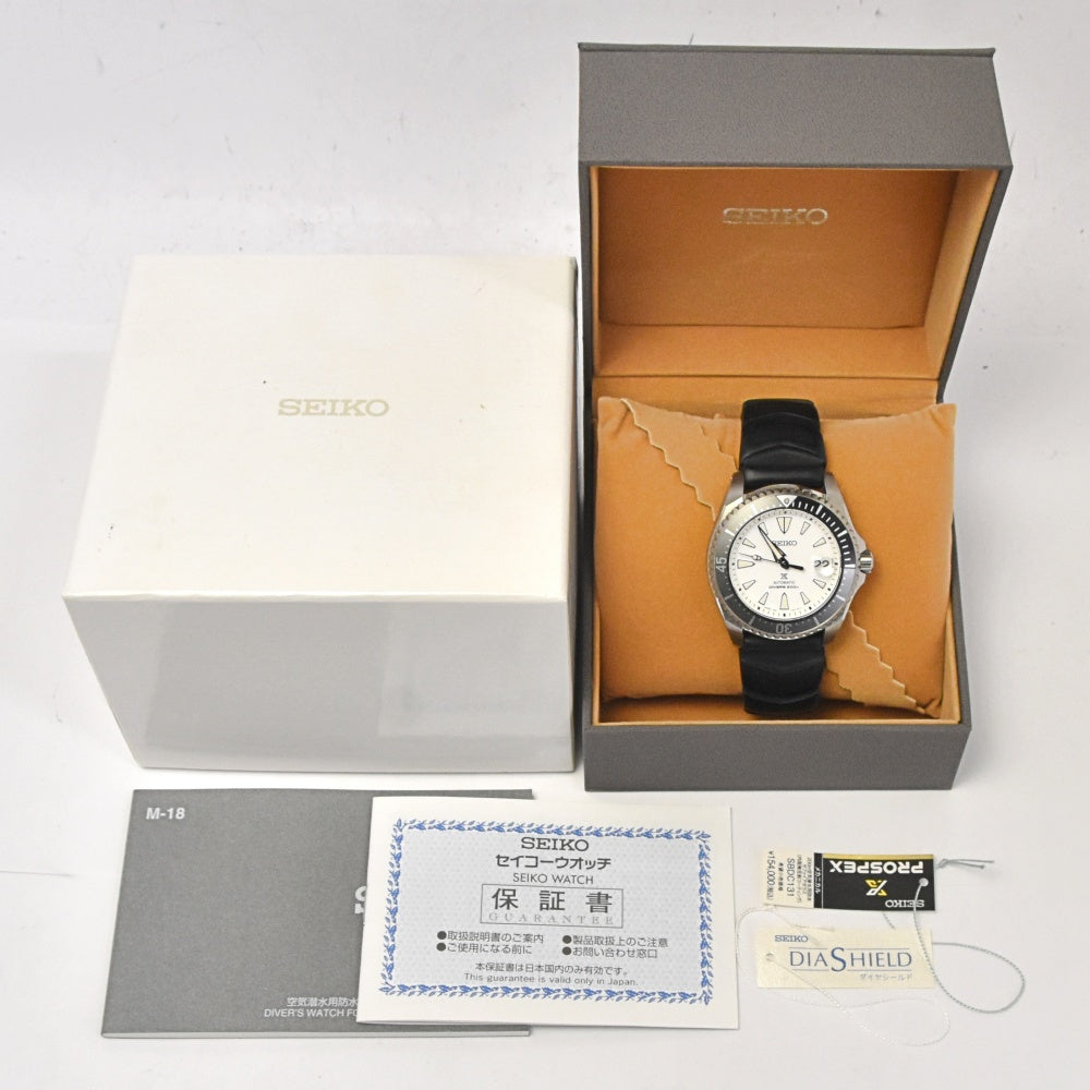 with paper SEIKO Prospex Diver Scuba SBDC131/6R35-01F0 titanium white Dial Automatic Men's
 Watch N#142979