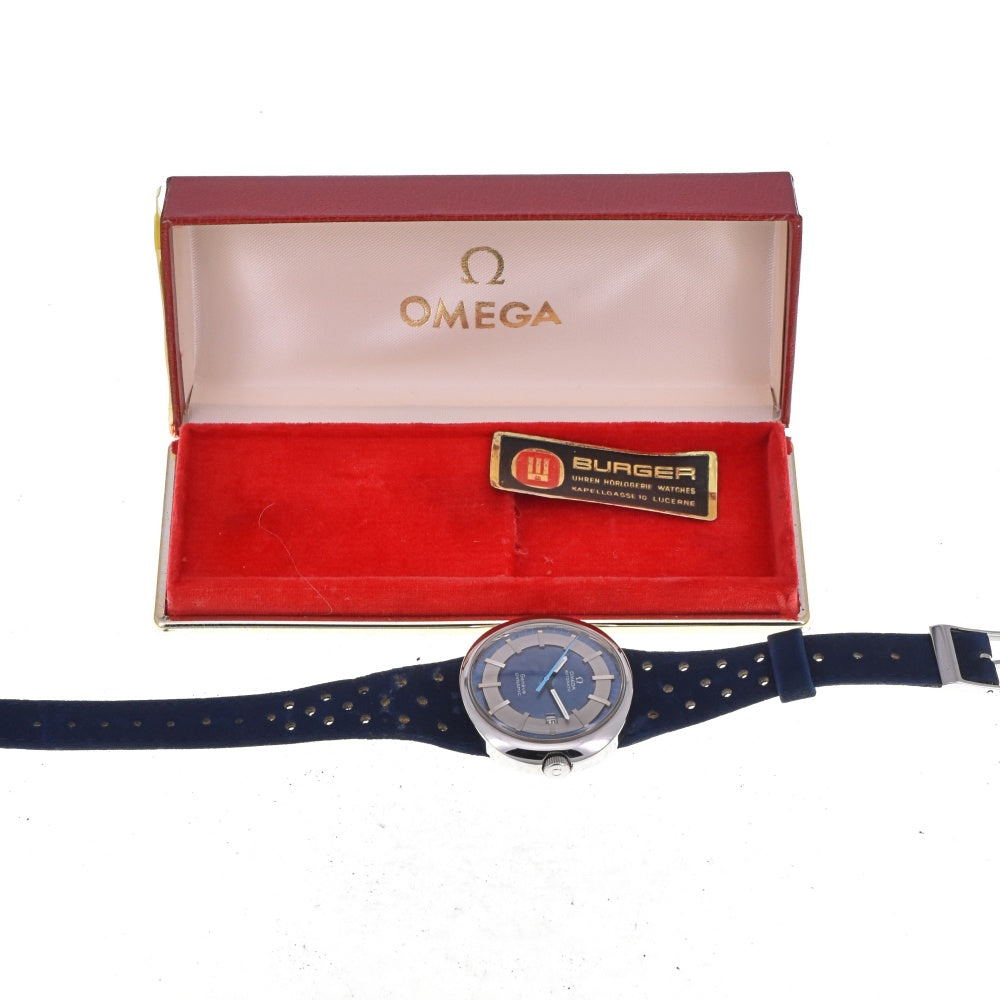 OMEGA Geneva Dynamic TOOL.107 Blue / Silver Dial Automatic Men's
 Watch M#142980