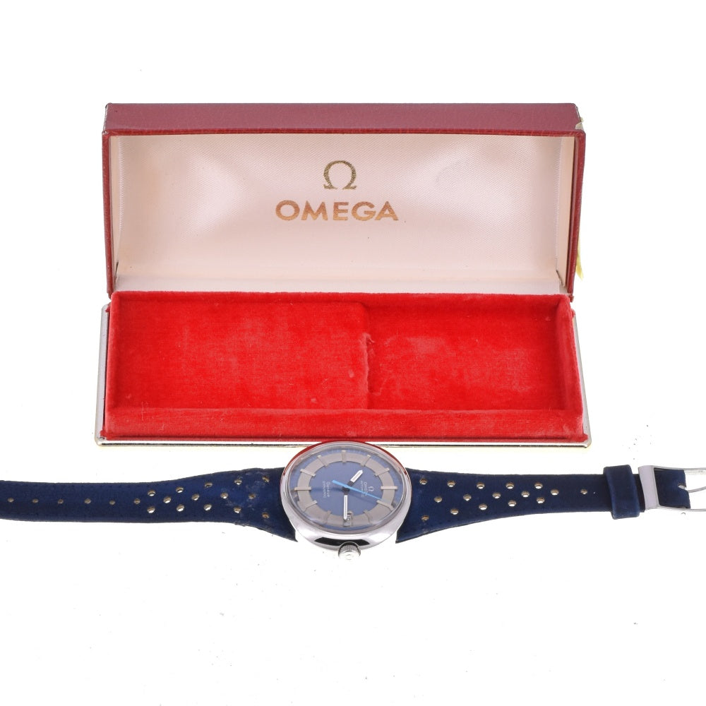 OMEGA Geneva Dynamic TOOL.107 Blue / Silver Dial Automatic Men's
 Watch M#142982