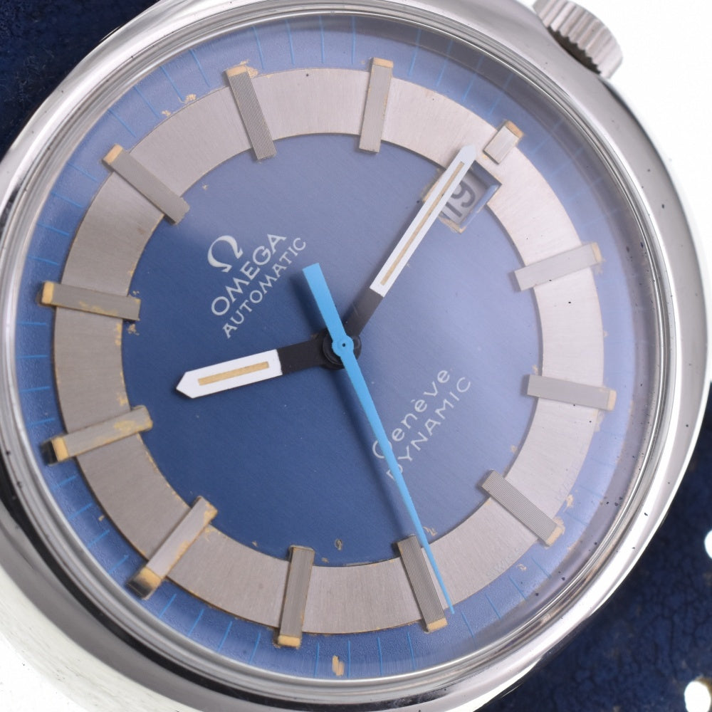 OMEGA Geneva Dynamic TOOL.107 Blue / Silver Dial Automatic Men's
 Watch M#142982