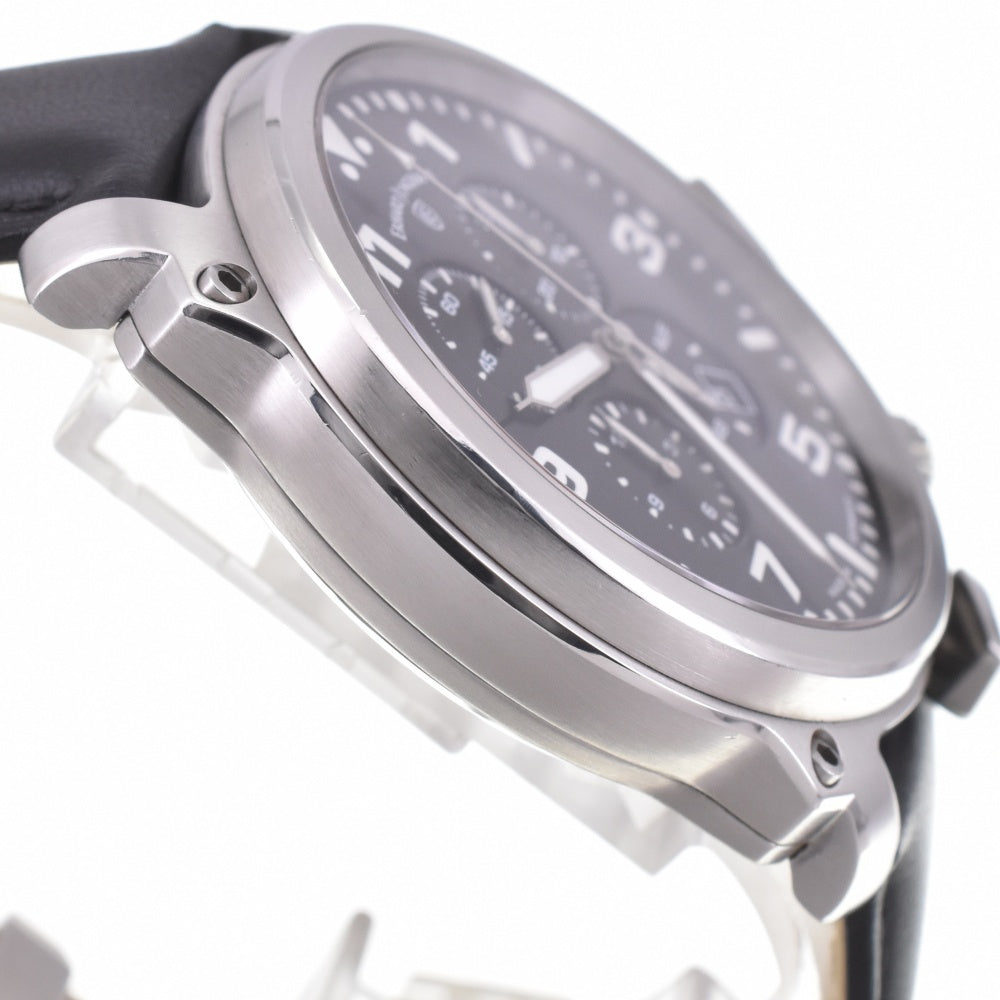 with paper JUNGHANS Aerious Chronoscope 028/4795 Day date black Dial Automatic Men's
 Watch M#142986