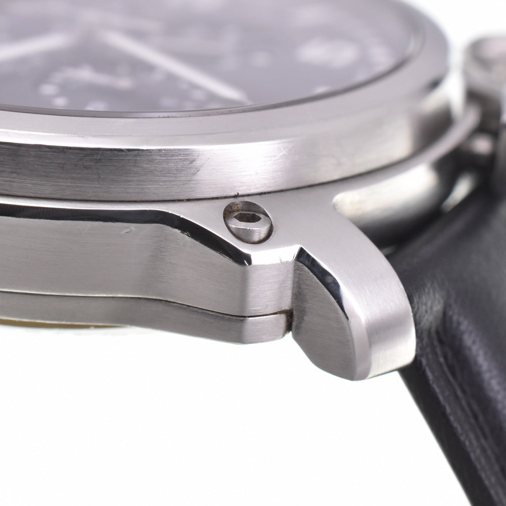 with paper JUNGHANS Aerious Chronoscope 028/4795 Day date black Dial Automatic Men's
 Watch M#142986