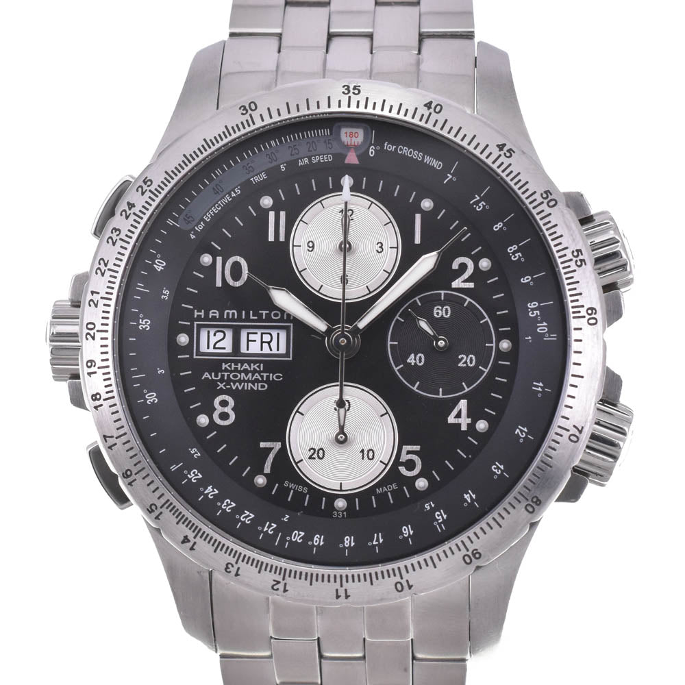 with paper HAMILTON Khaki X-Wind H776160 Chronograph black Dial Automatic Men's
 Watch M#142987