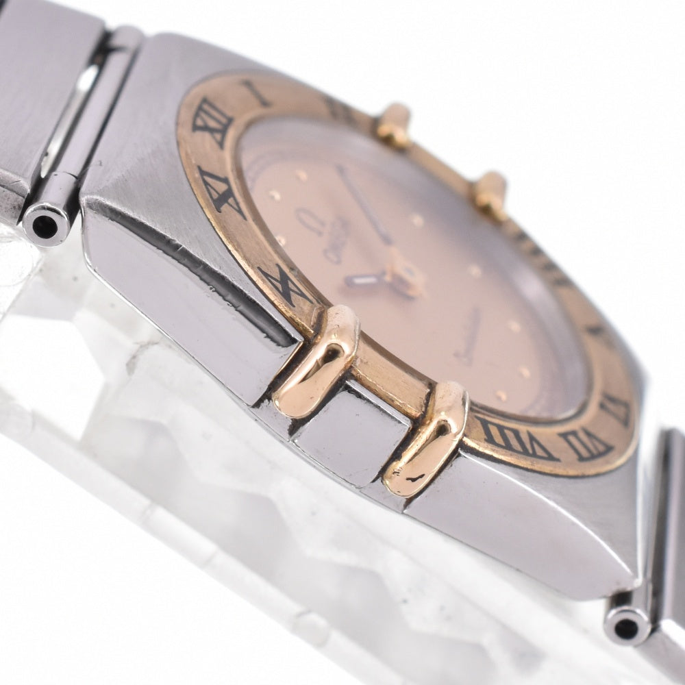 OMEGA Constellation Mini 1470.10 YG Flat Bezel gold Dial Quartz Ladies
 Watch O#142990