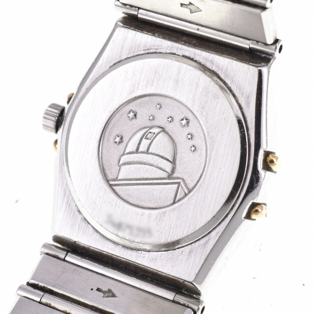 OMEGA Constellation Mini 1470.10 YG Flat Bezel gold Dial Quartz Ladies
 Watch O#142990