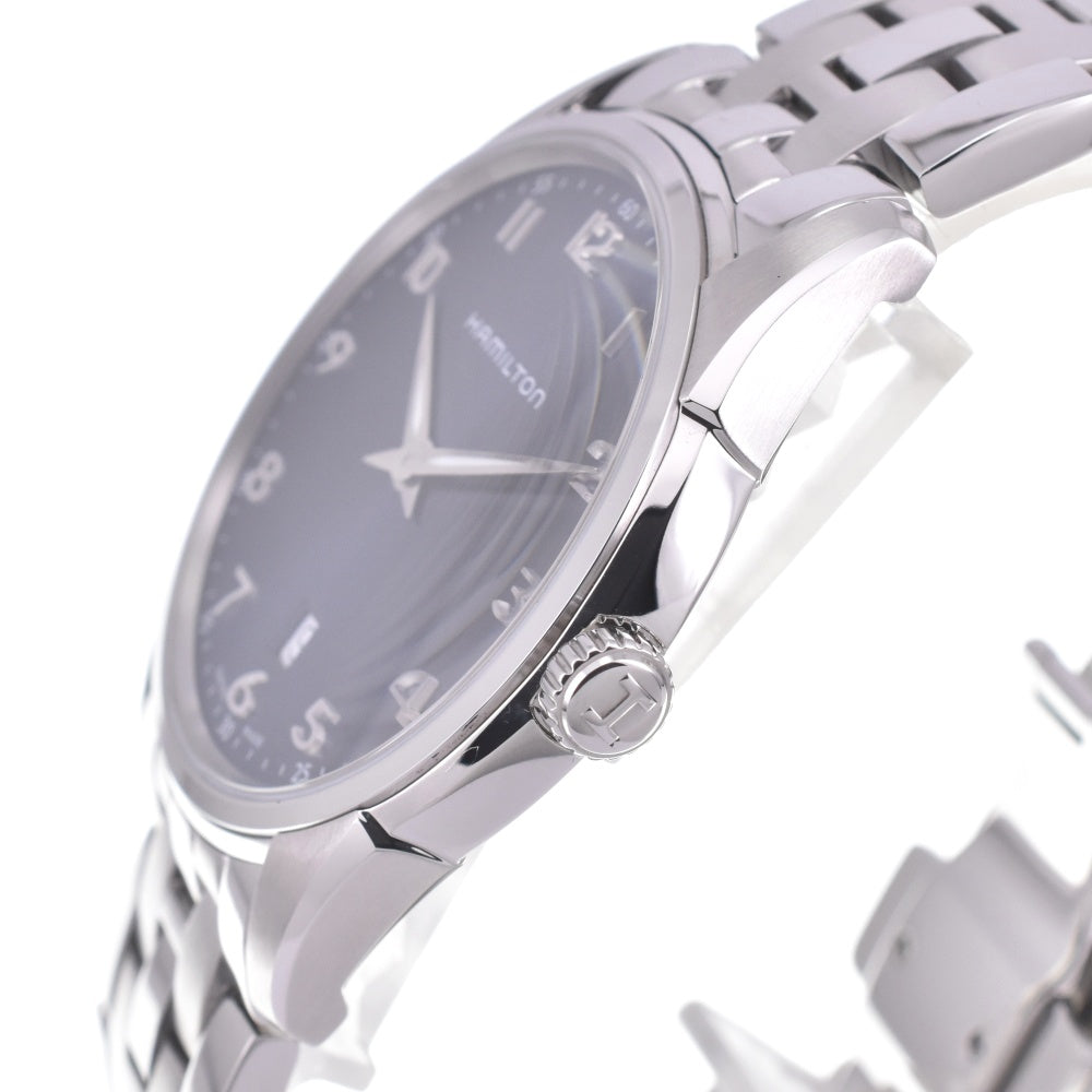 with paper HAMILTON Jazzmaster thin line H385111 Date blue Dial Quartz Men's
 Watch L#142994