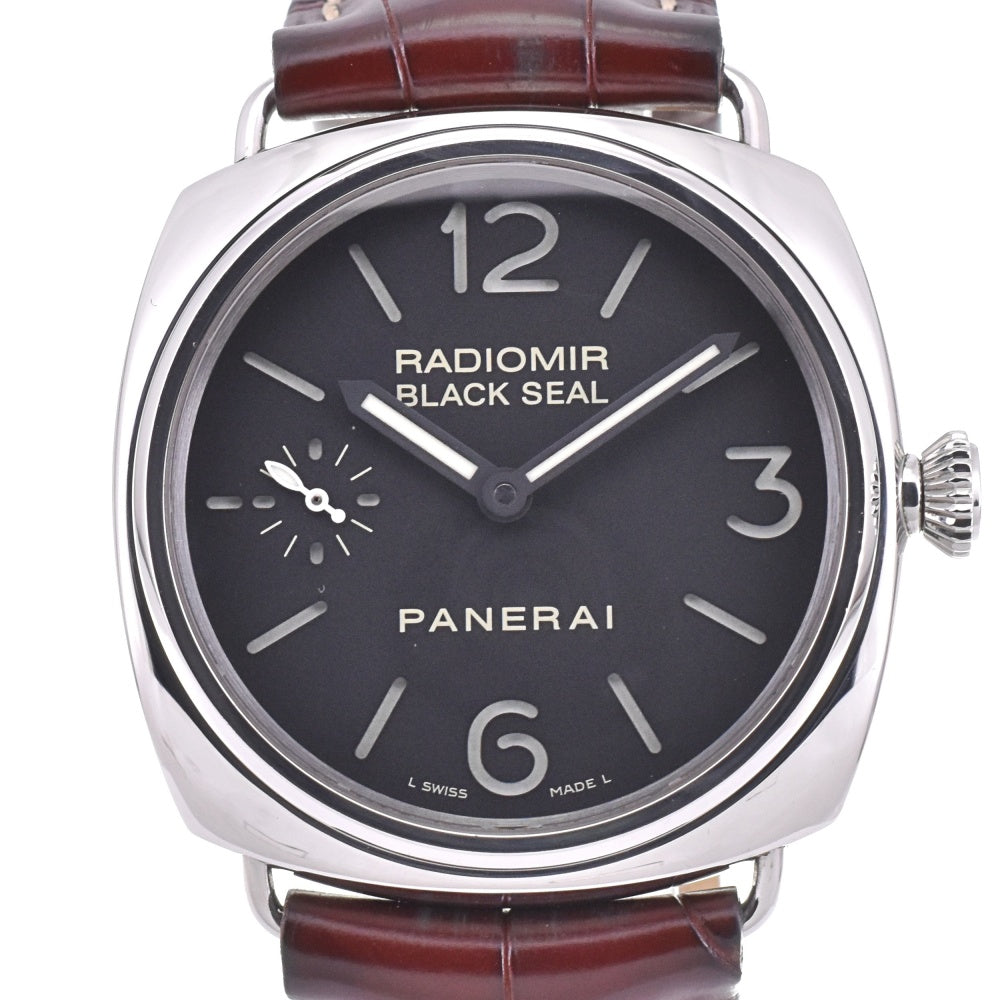 with paper PANERAI Radio meal black seal PAM00183 black Dial Hand Winding Men's
 Watch N#142996