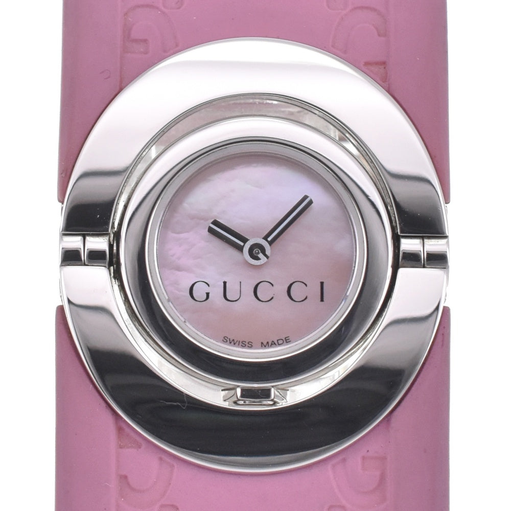 with paper GUCCI Twirl YA112521/112 Bangle watch Purple shell Dial Quartz Ladies
 Watch M#143003