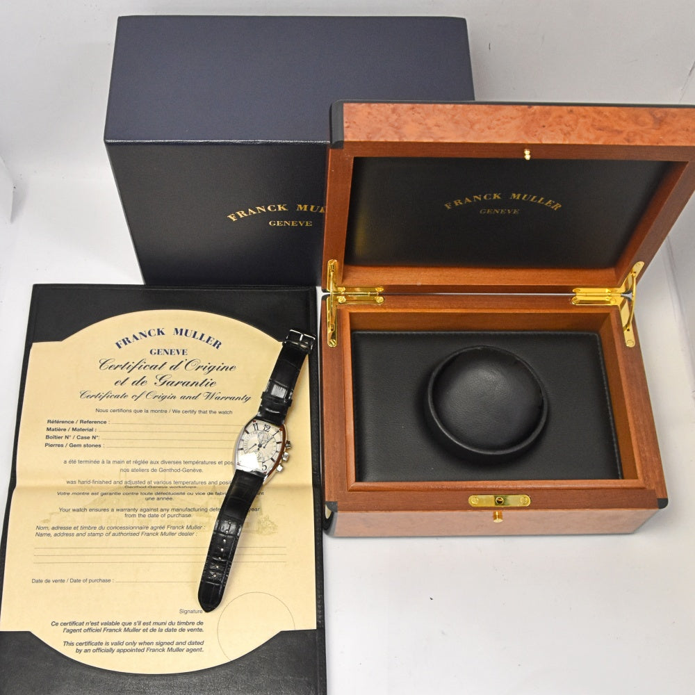 with paper FRANCK MULLER Tono Carbex Bee Retro Second Chrono 7850CCB Silver Dial Automatic Men's
 Watch M#143005