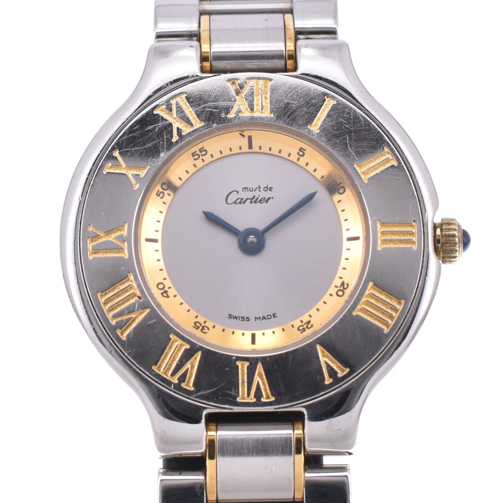 CARTIER Must21 Vantian SM W10073R6 Silver Dial Quartz Ladies
 Watch M#143007