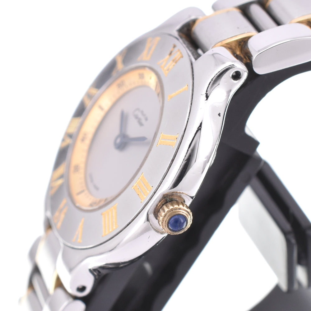 CARTIER Must21 Vantian SM W10073R6 Silver Dial Quartz Ladies
 Watch M#143007