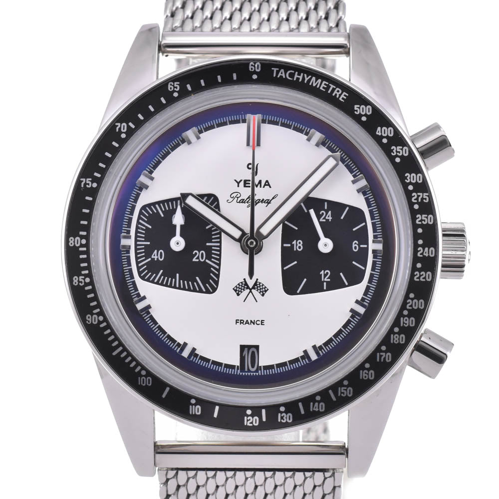 YEMA Rallygraph Mecha II Panda YMHF1576-CM Chronograph Date White & black Dial Quartz Men's
 Watch L#143016