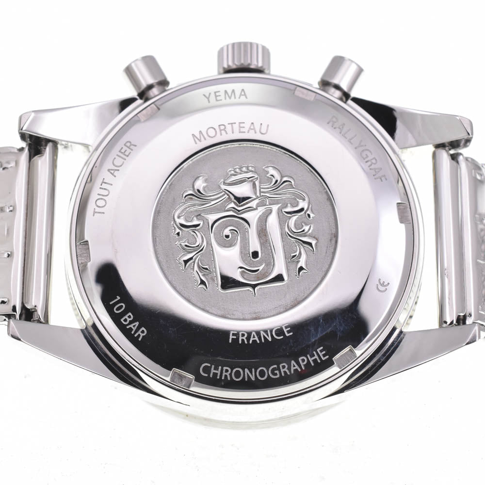 YEMA Rallygraph Mecha II Panda YMHF1576-CM Chronograph Date White & black Dial Quartz Men's
 Watch L#143016