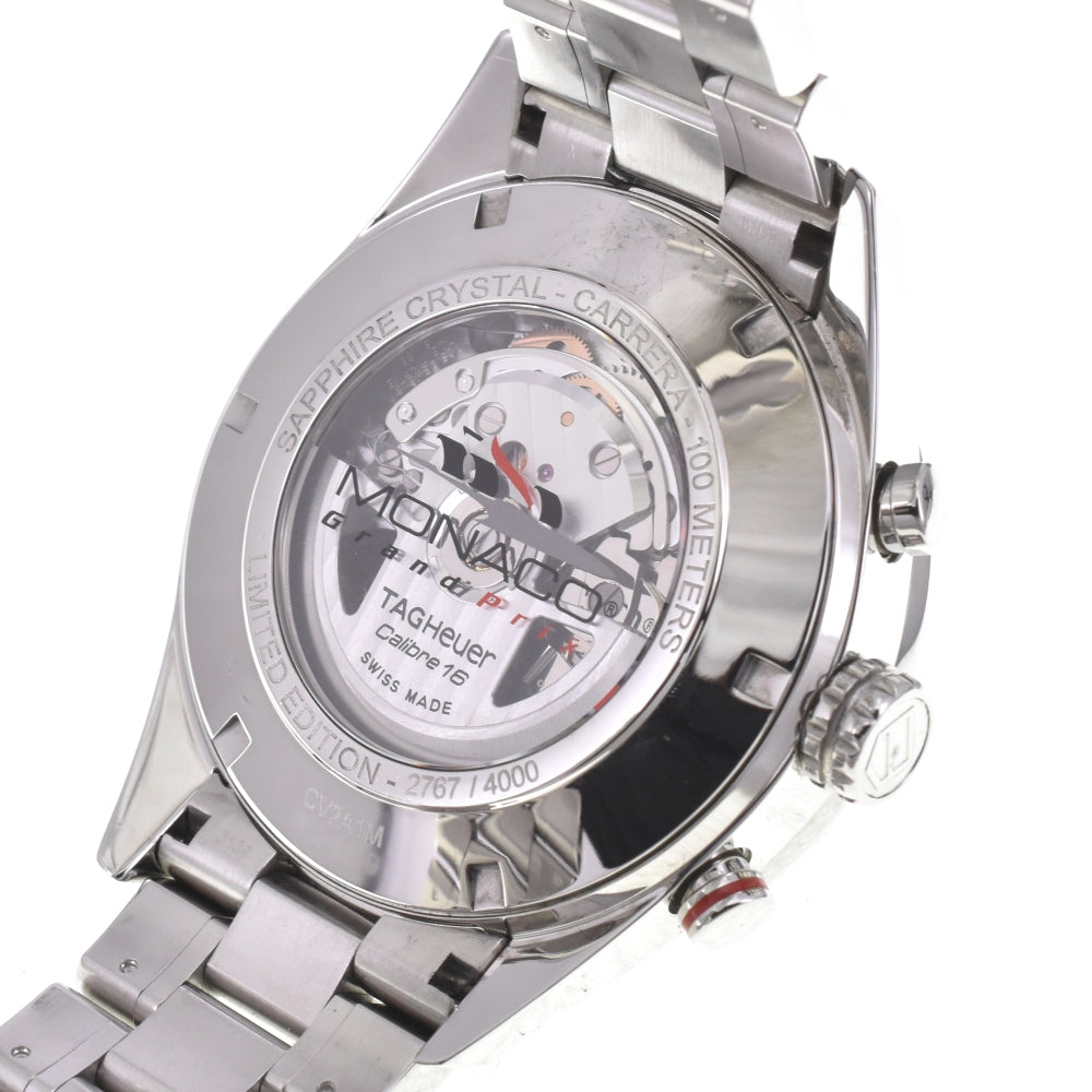 TAG HEUER Carrera Tachymeter Monaco Grand Prix World Limited 4000 CV2A1M Chronograph day date gray Dial Automatic Men's
 Watch M#143017