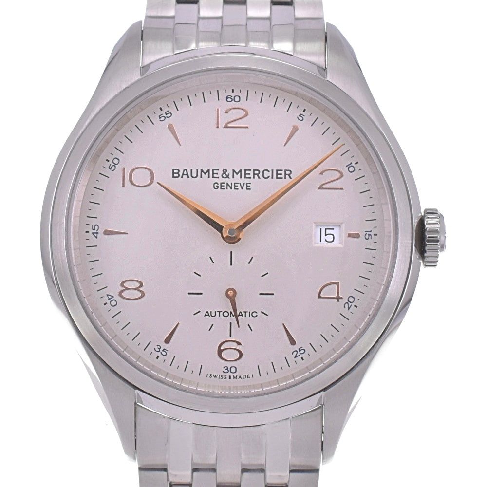 with paper Baume & Mercier Clifton 65717/MOA10141 Date Silver Dial Automatic Men's
 Watch L#143020
