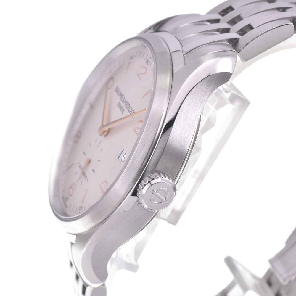 with paper Baume & Mercier Clifton 65717/MOA10141 Date Silver Dial Automatic Men's
 Watch L#143020