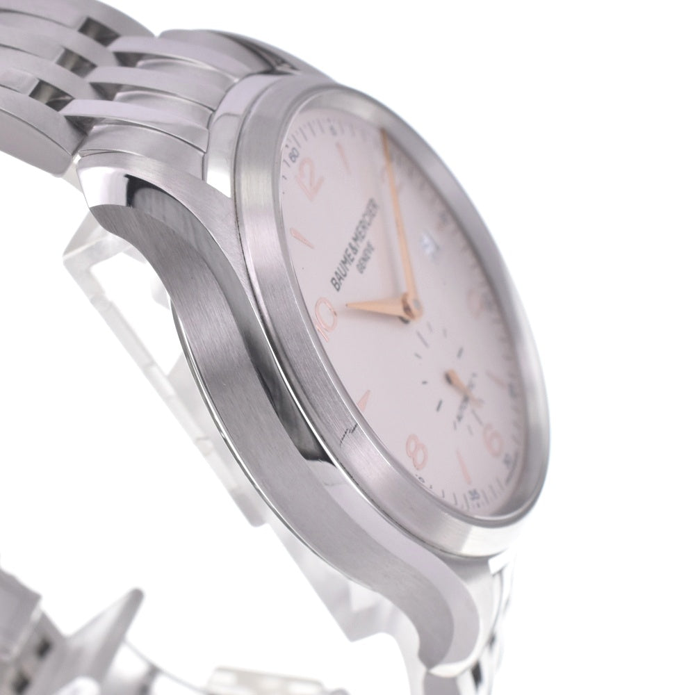 with paper Baume & Mercier Clifton 65717/MOA10141 Date Silver Dial Automatic Men's
 Watch L#143020
