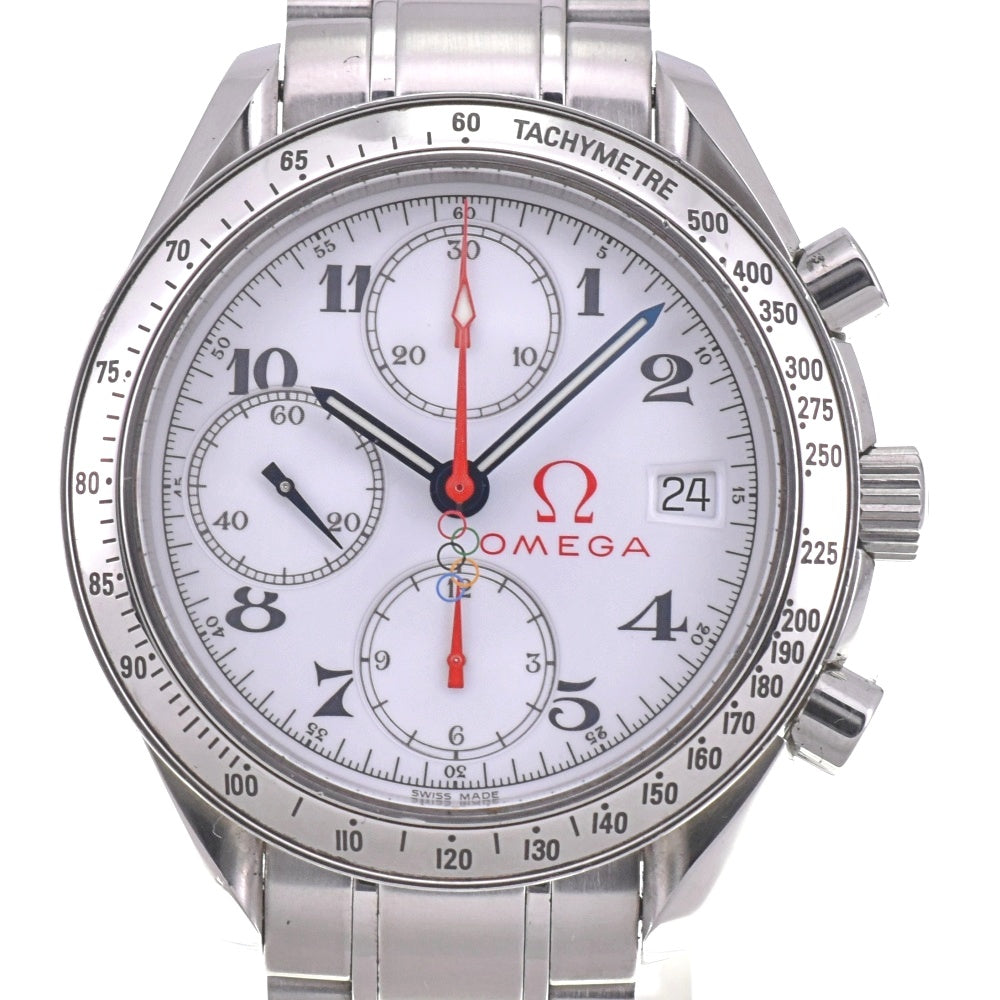 OMEGA Speedmaster Olympic Collection 3513.2 Chronograph Date white Dial Automatic Men's
 Watch M#143021