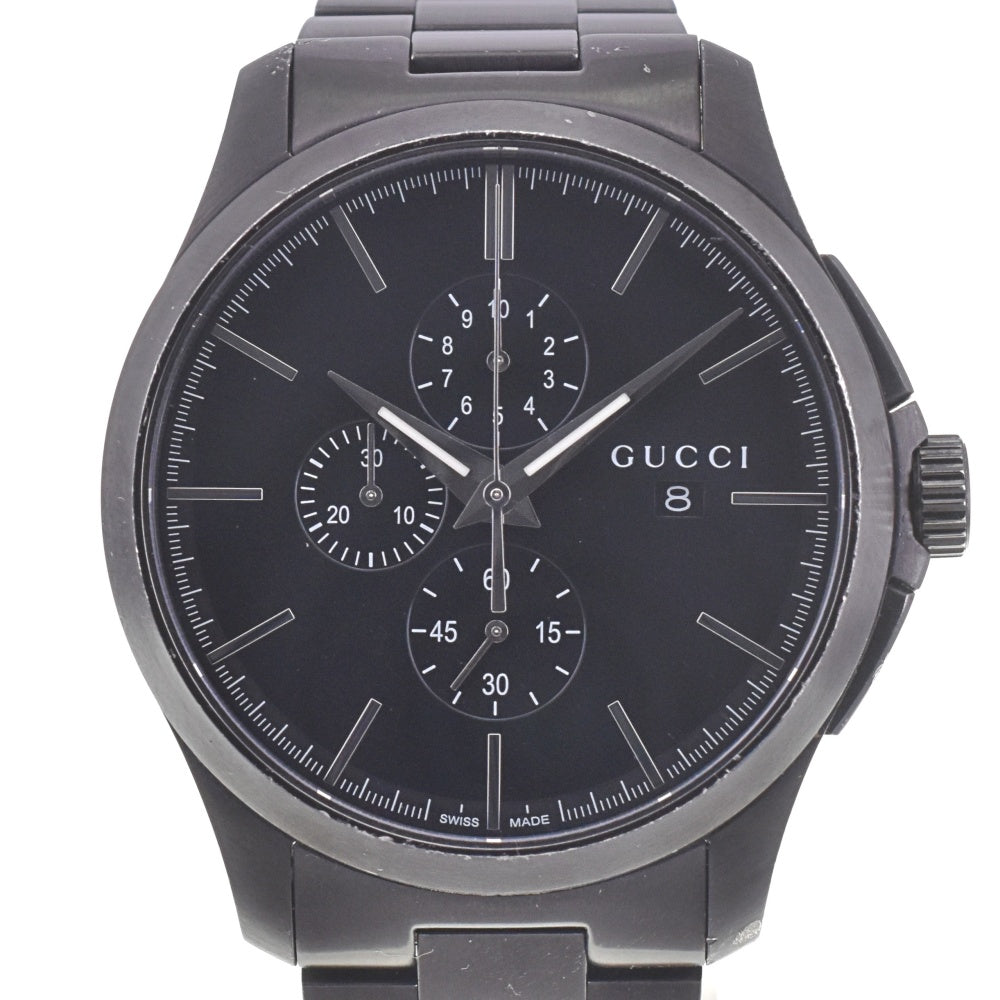 GUCCI G timeless 126.2/YA126274 Chronograph Date black Dial Quartz Men's
 Watch □#143024