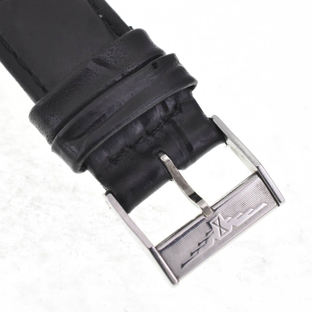 LONGINES vintage Date Stainless Steel Leather Silver Dial Hand Winding Men's
 Watch L#143029