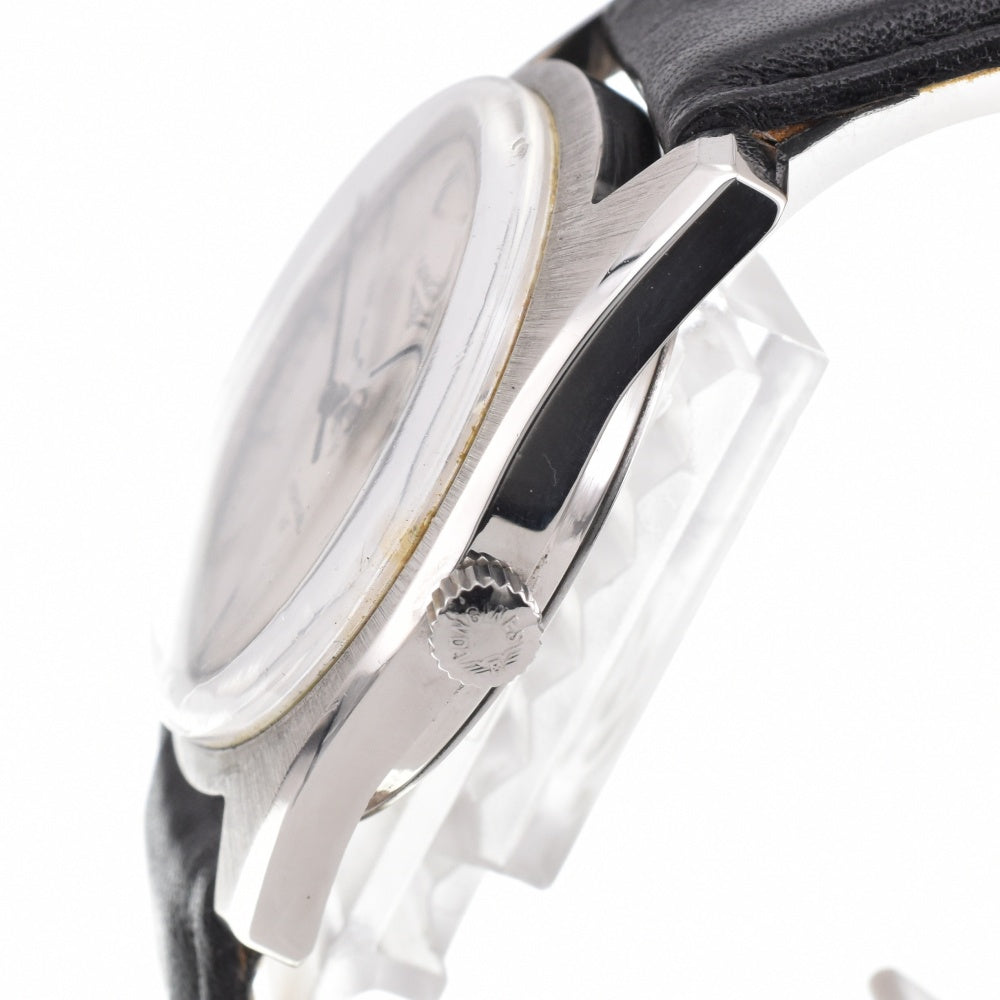 LONGINES Admiral HF vintage Stainless Steel leather Silver Dial Hand Winding Men's
 Watch L#143030