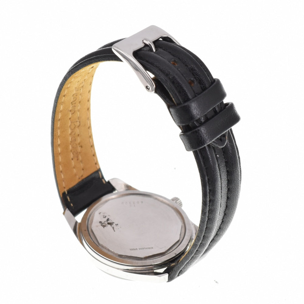 LONGINES Admiral HF vintage Stainless Steel leather Silver Dial Hand Winding Men's
 Watch L#143030