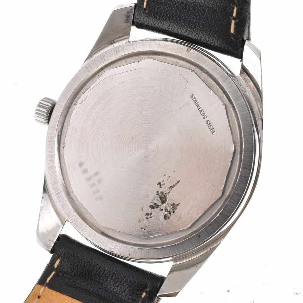 LONGINES Admiral HF vintage Stainless Steel leather Silver Dial Hand Winding Men's
 Watch L#143030