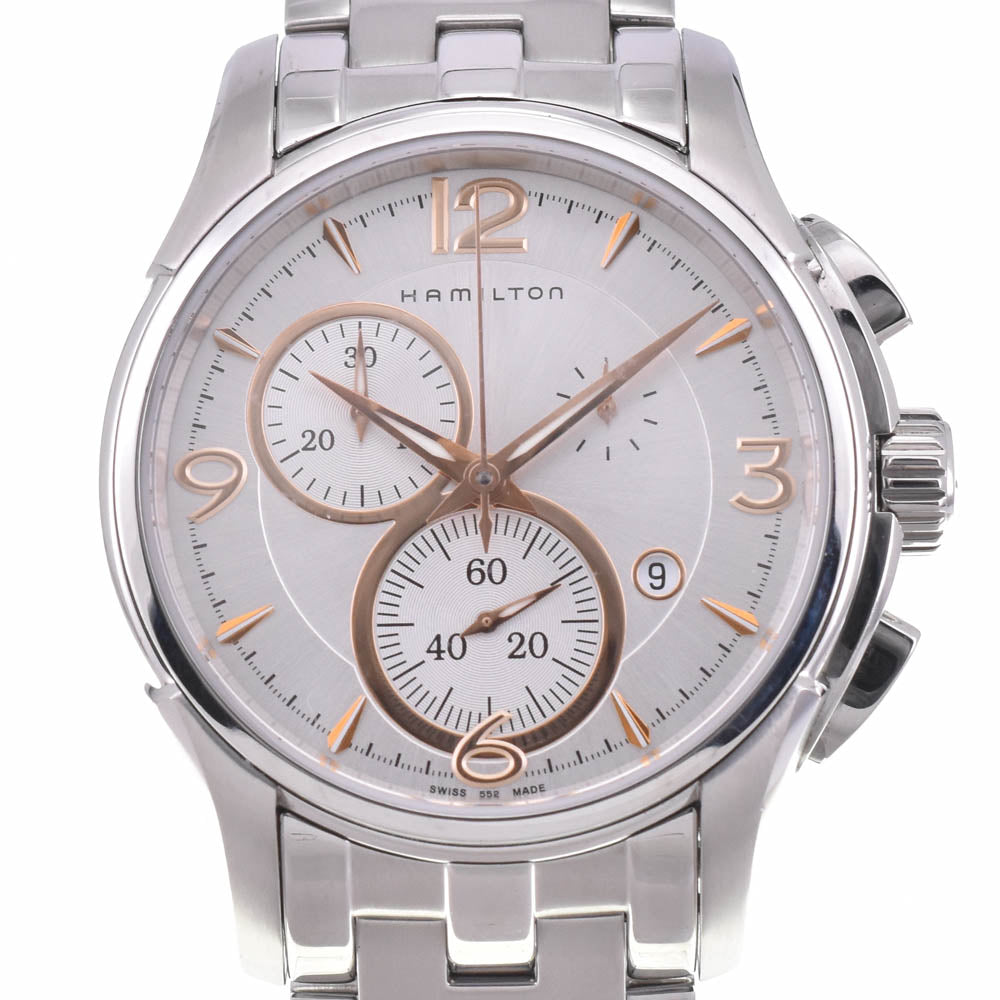 with paper HAMILTON Jazz master H326120 Chronograph Silver Dial Quartz Men's
 Watch L#143034