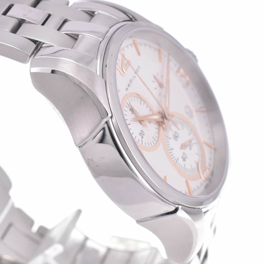 with paper HAMILTON Jazz master H326120 Chronograph Silver Dial Quartz Men's
 Watch L#143034