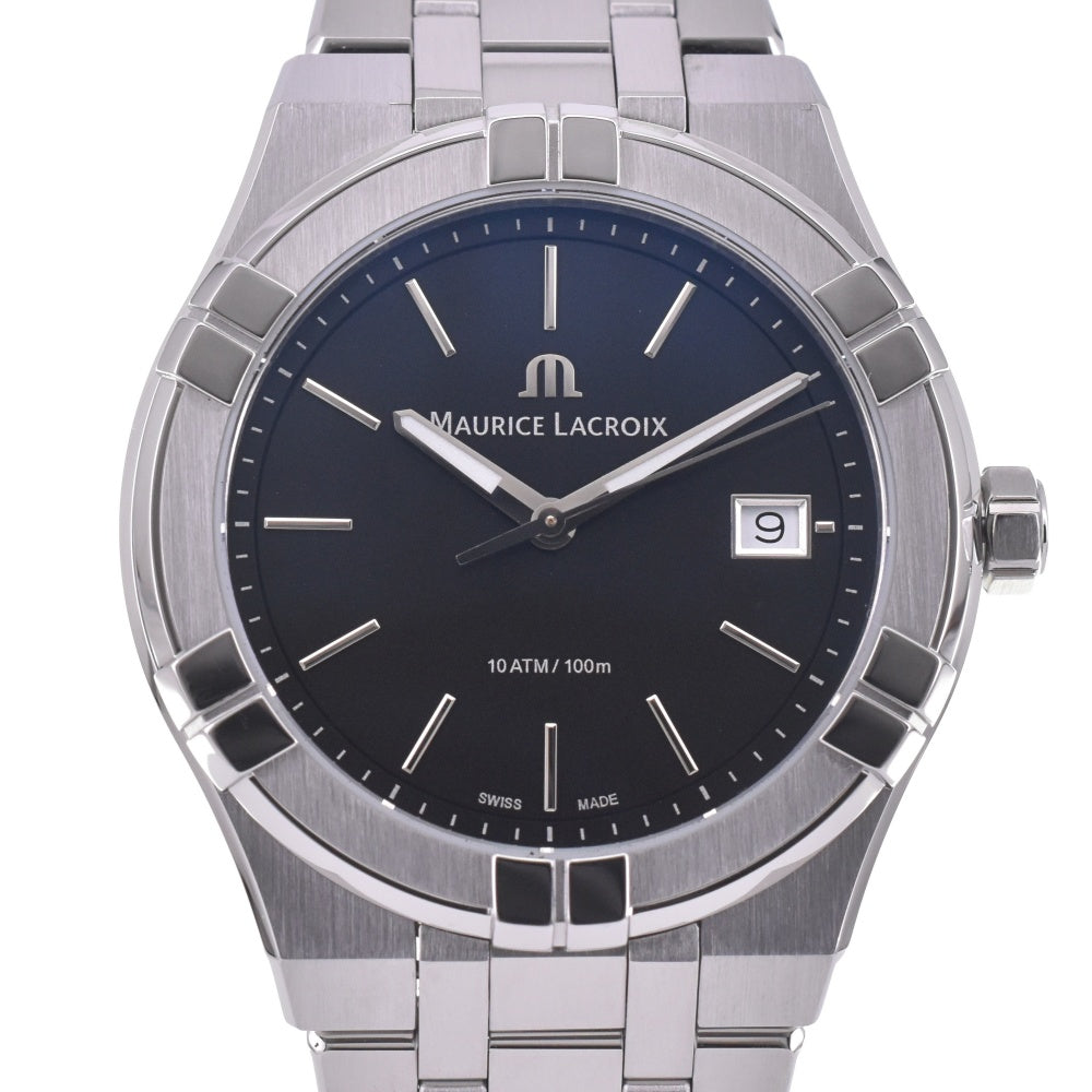 MAURICE LACROIX icon date AI1108-SS002-330-1 black Dial Quartz Men's
 Watch L#143036