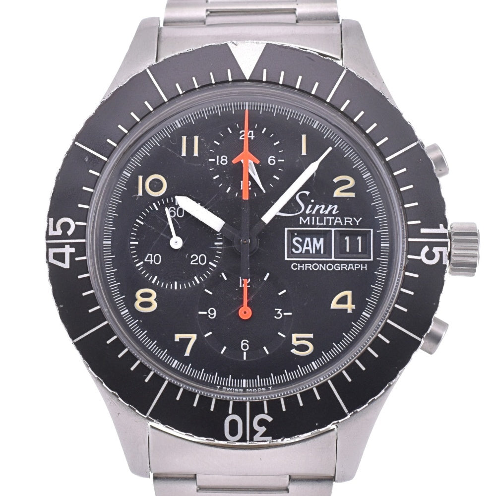 Sinn military pilot 156.B Chronograph day date black Dial Automatic Men's
 Watch N#143038