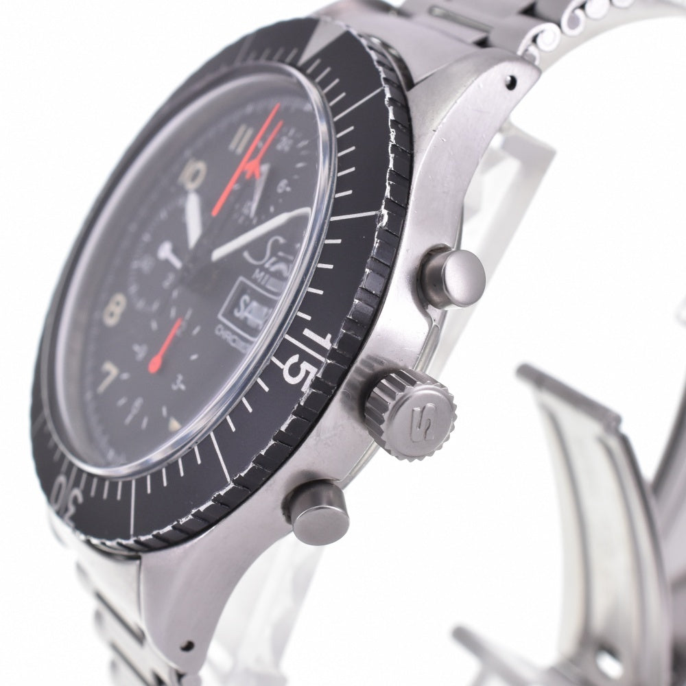 Sinn military pilot 156.B Chronograph day date black Dial Automatic Men's
 Watch N#143038