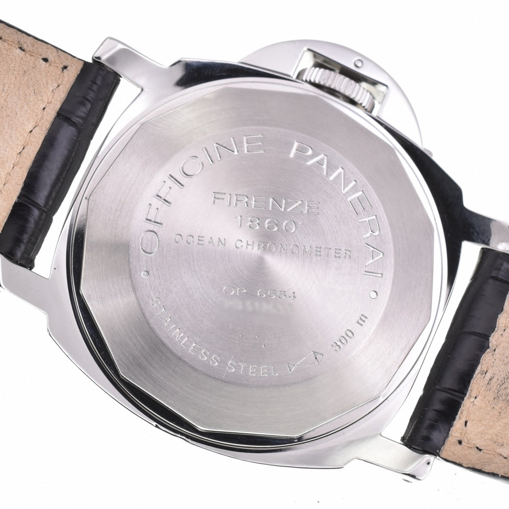 PANERAI Luminor GMT Acciaio PAM00088 Small second date black Dial Automatic Men's
 Watch N#143047