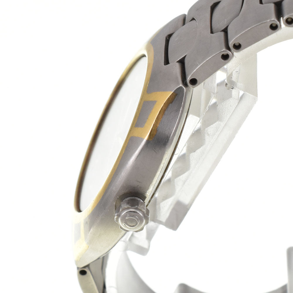 OMEGA Seamaster Polaris vintage Titanium/K18 Date gray Dial Quartz Men's
 Watch L#143053