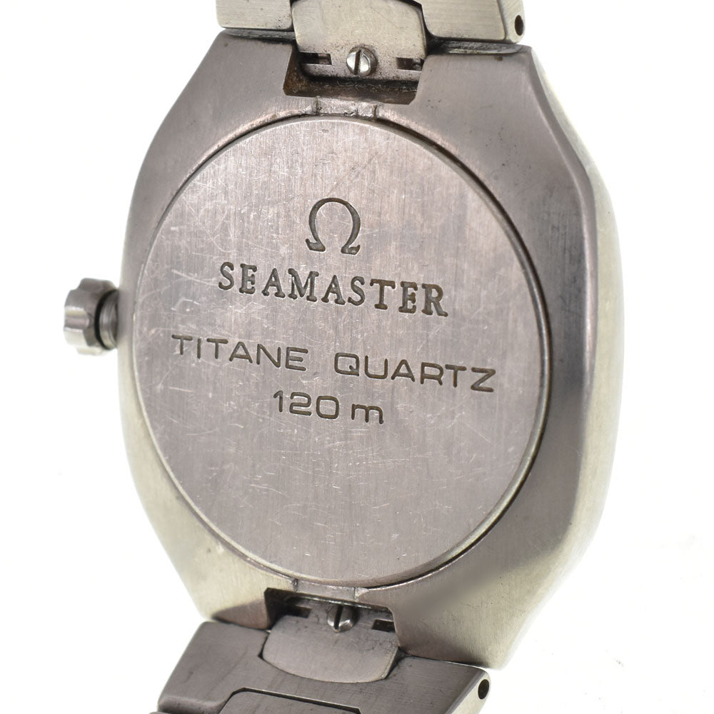 OMEGA Seamaster Polaris vintage Titanium/K18 Date gray Dial Quartz Men's
 Watch L#143053