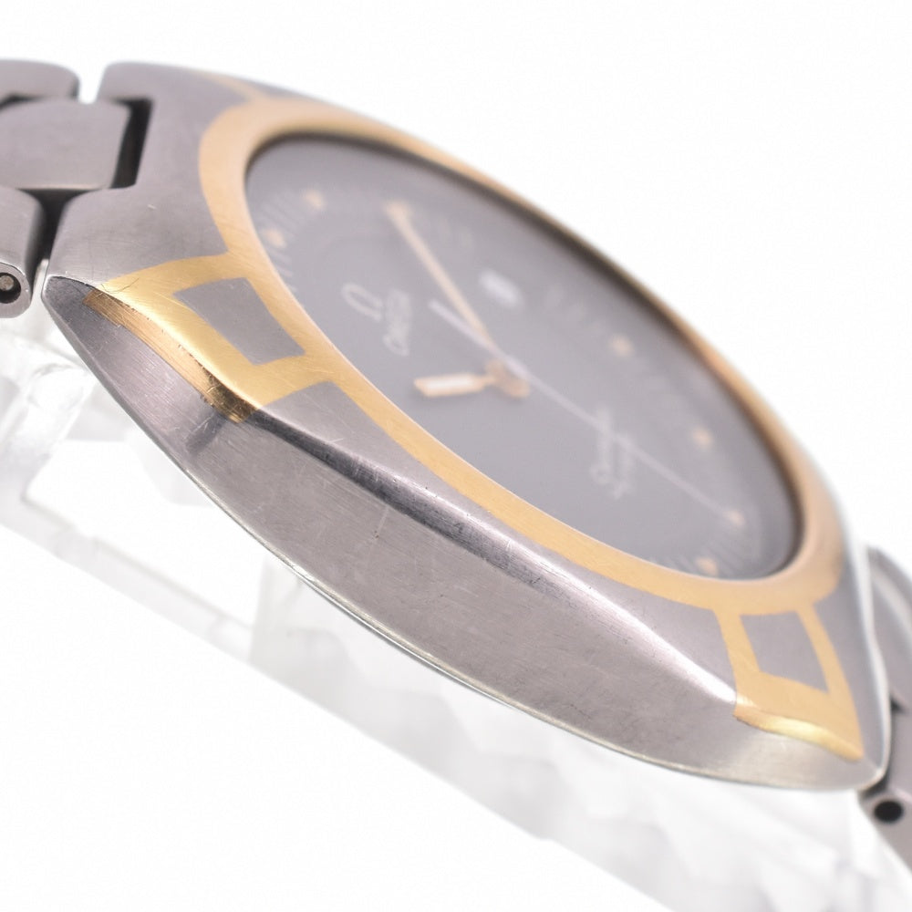 OMEGA Seamaster Polaris vintage Titanium/K18 Date gray Dial Quartz Men's
 Watch L#143053