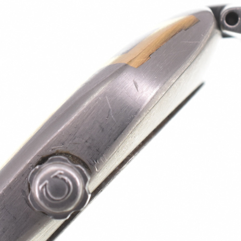 OMEGA Seamaster Polaris vintage Titanium/K18 Date gray Dial Quartz Men's
 Watch L#143053