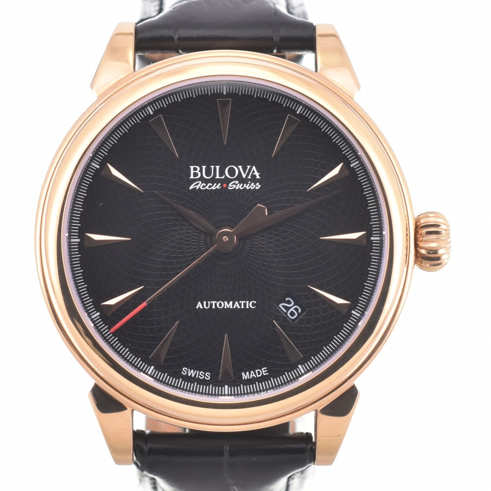 with paper BULOVA Gemini Automatic 64B123 Date black Dial Automatic Men's
 Watch K#143055