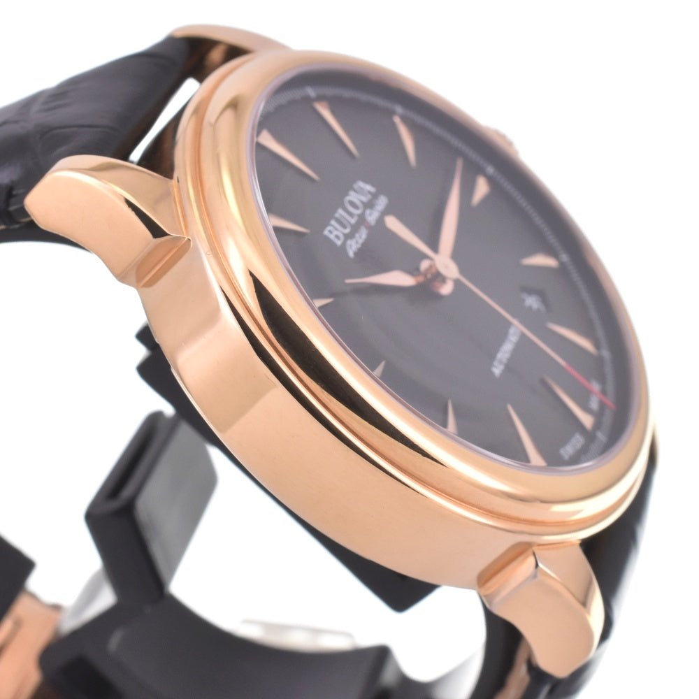 with paper BULOVA Gemini Automatic 64B123 Date black Dial Automatic Men's
 Watch K#143055
