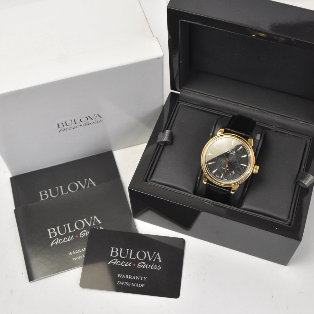 with paper BULOVA Gemini Automatic 64B123 Date black Dial Automatic Men's
 Watch K#143055