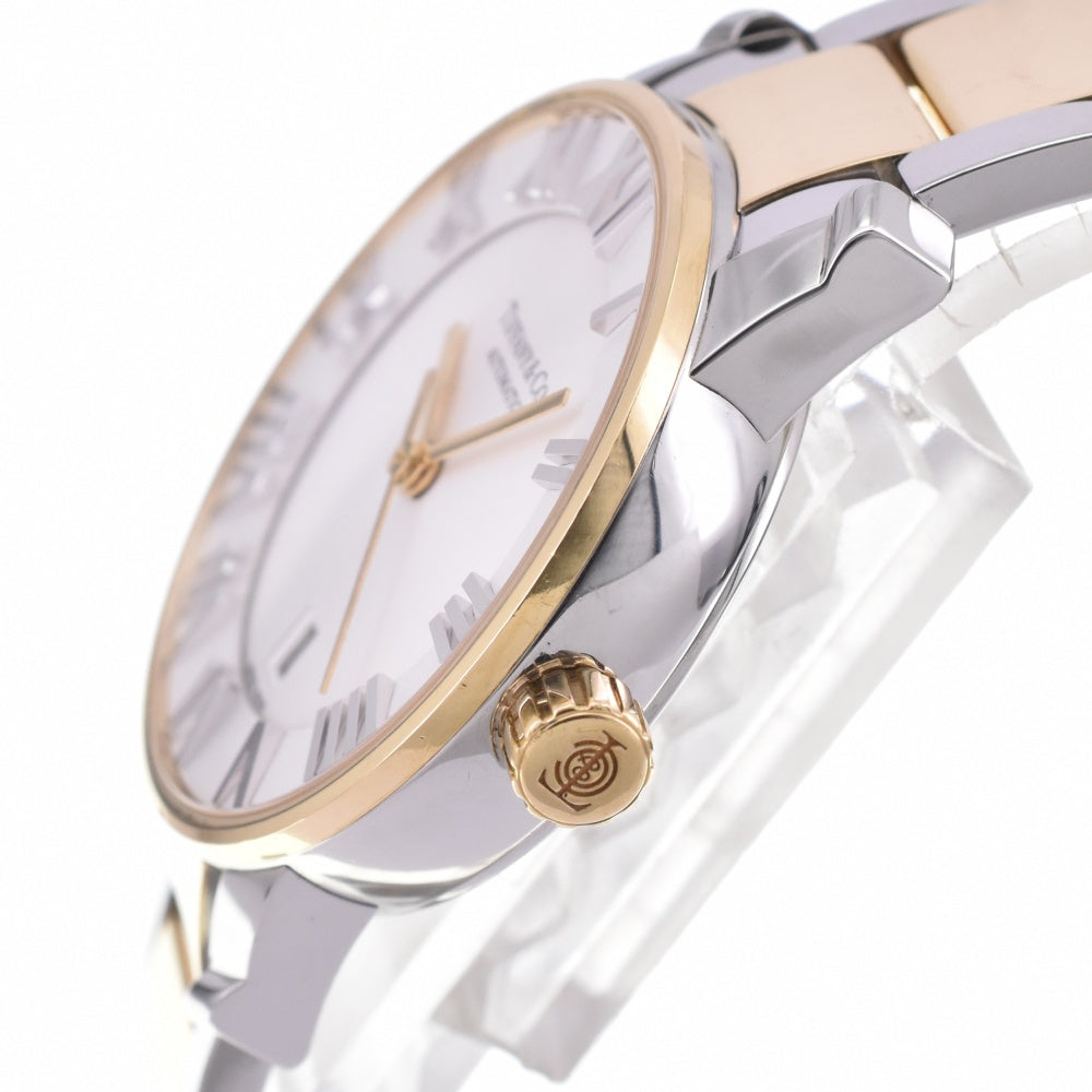 with paper TIFFANY&Co. Atlas Dome Date Z1830.68.15A21A00A Silver Dial Automatic Ladies
 Watch M#143056