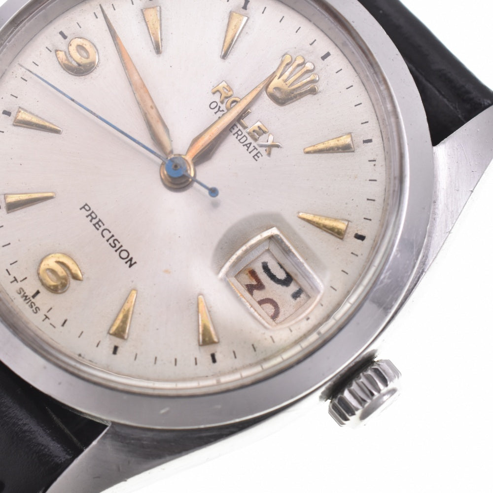 ROLEX Oyster Date Precision 6494 vintage Cal.1210 Silver Dial Hand Winding Men's
 Watch M#143059