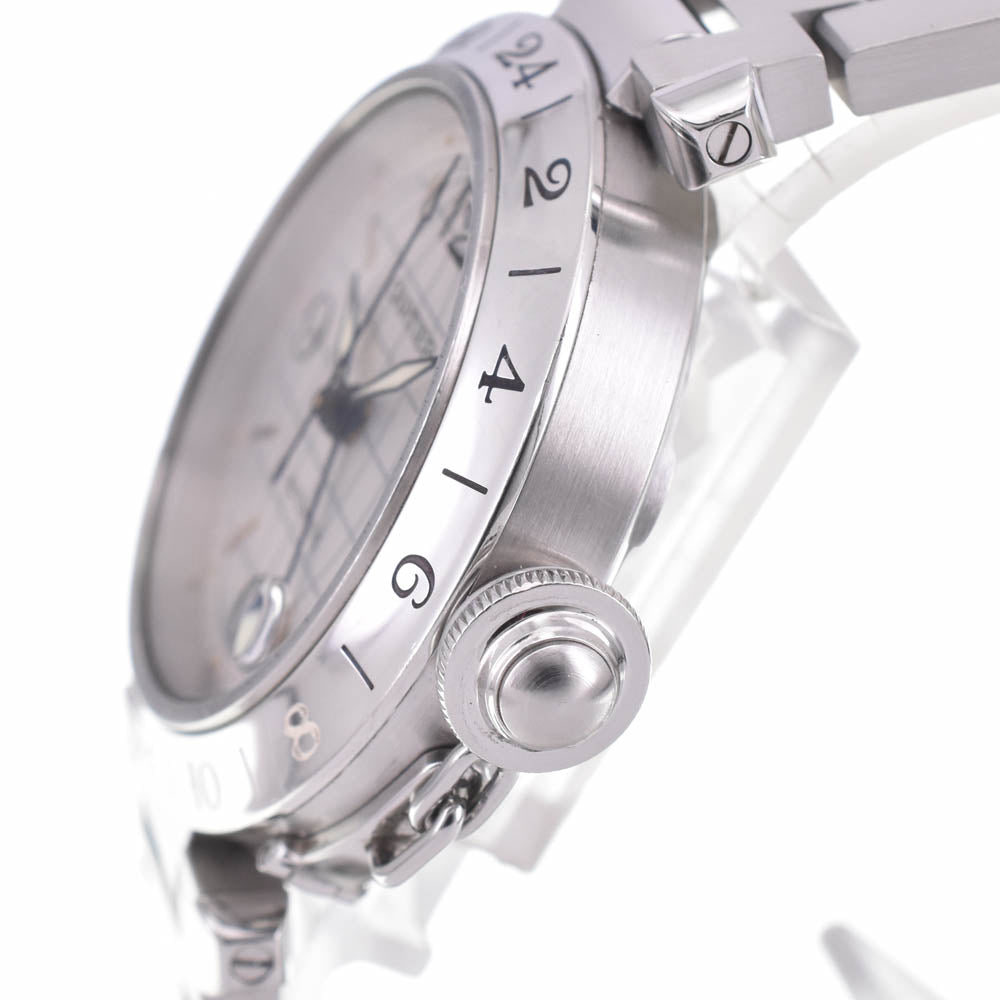 with paper CARTIER Pasha C Meridian GMT W31029M7 Date Silver Dial Automatic Unisex
 Watch M#143060
