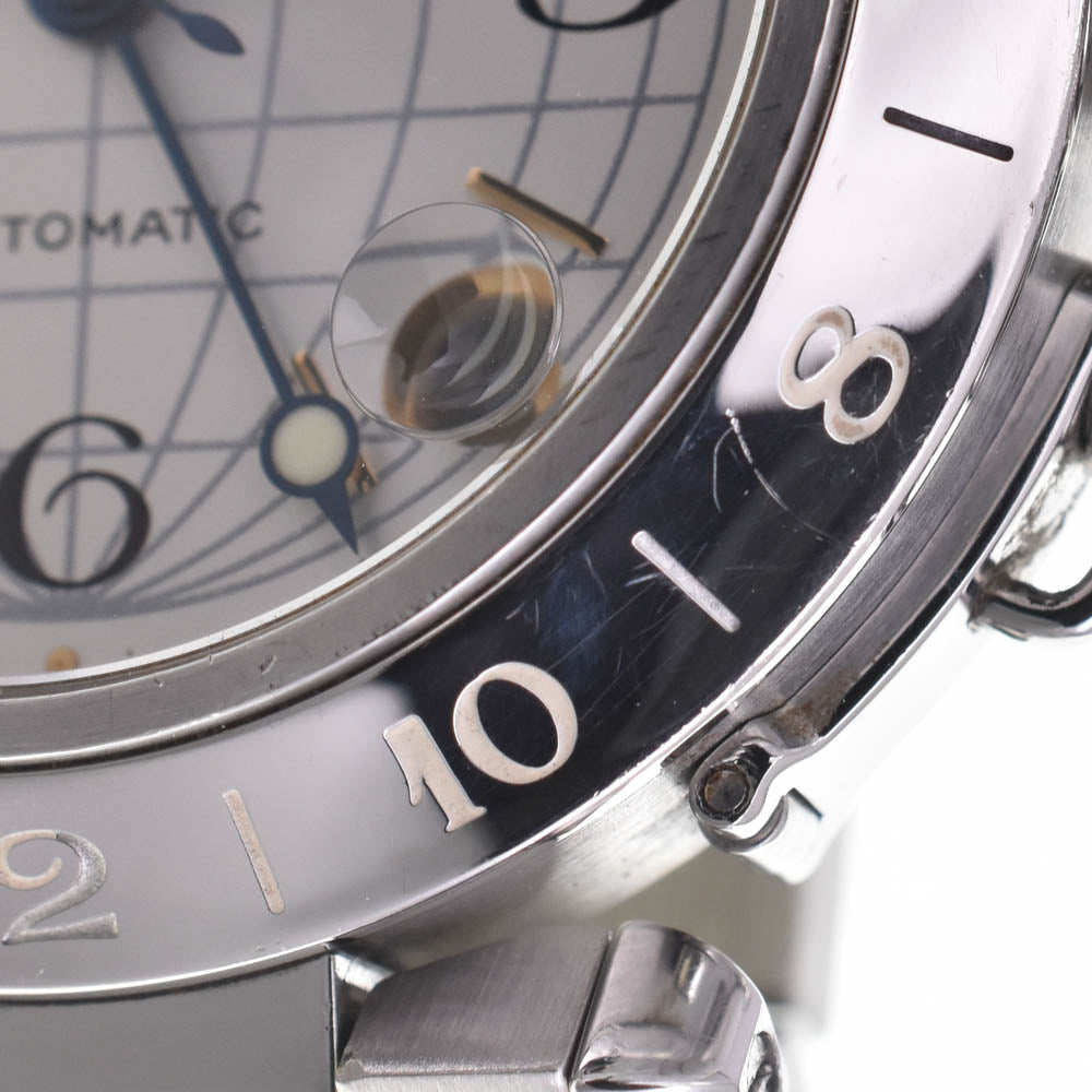 with paper CARTIER Pasha C Meridian GMT W31029M7 Date Silver Dial Automatic Unisex
 Watch M#143060
