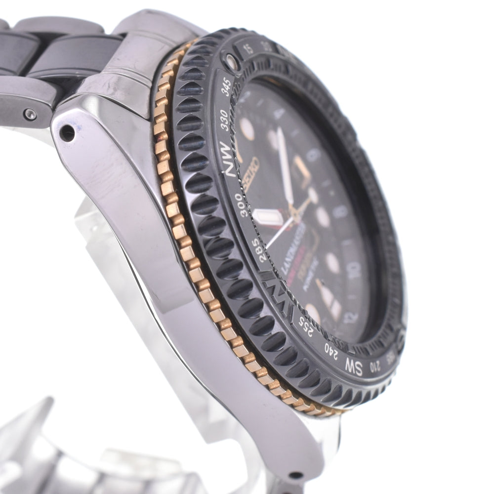 SEIKO Landmaster Kinetic 5M65-0A10/SBDW002 Naomi Uemura model black Dial Auto quartz Men's
 Watch L#143062